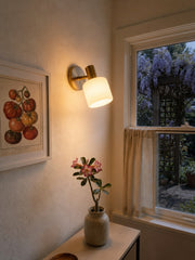 Cerova Modern Porcelain Pivoting Wall Sconce